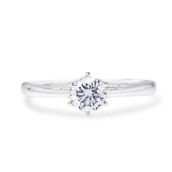 プロポーズリング キュービックジルコニア 0.3ct SV925 シルバー枠