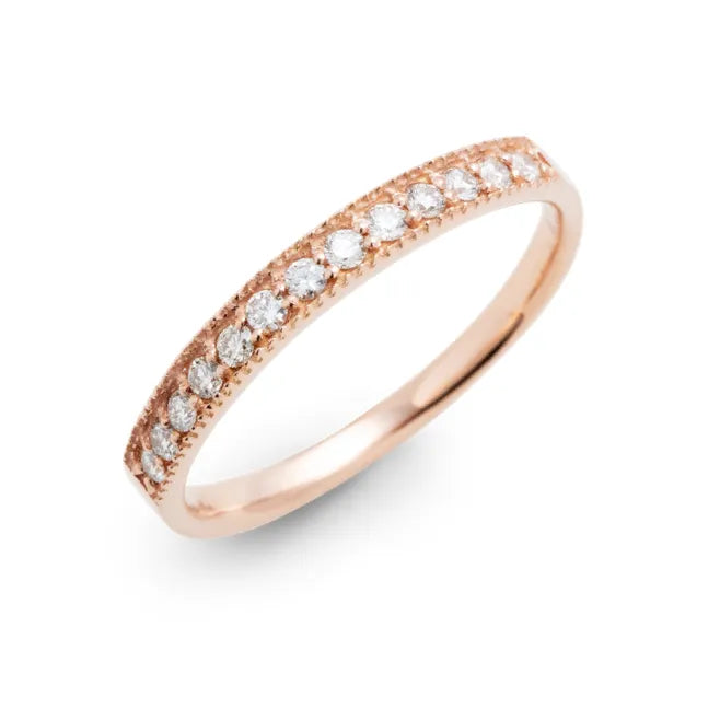 エタニティリング ミル打ち 0.13ct K18PG ピンクゴールド