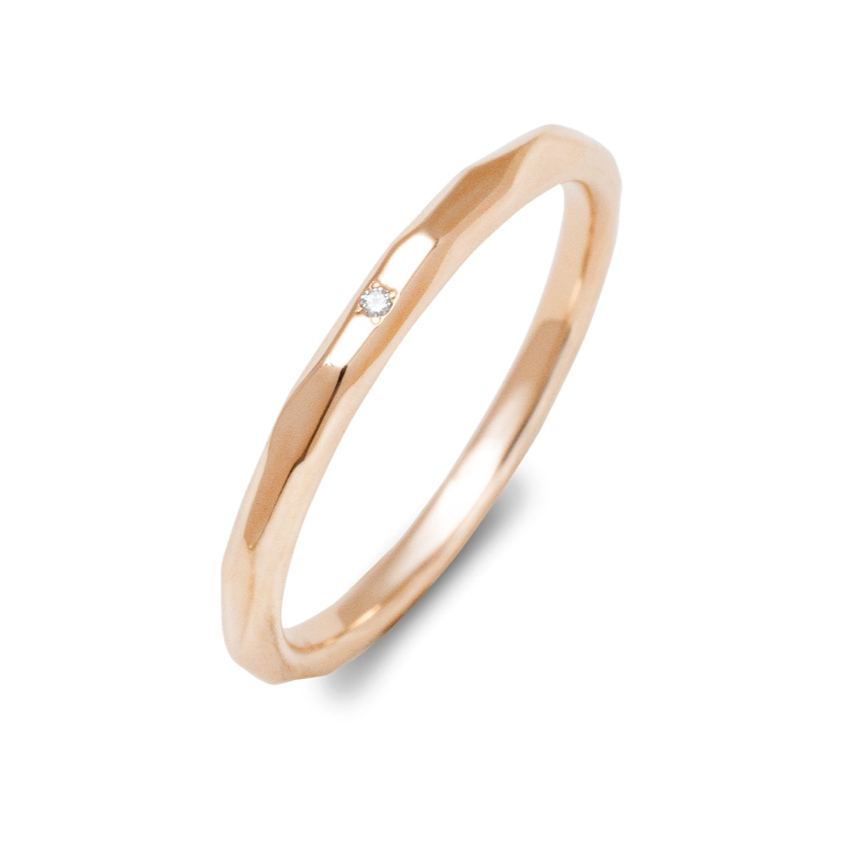 カットリング ダイヤモンド 1石 0.003ct K10PG ピンクゴールド