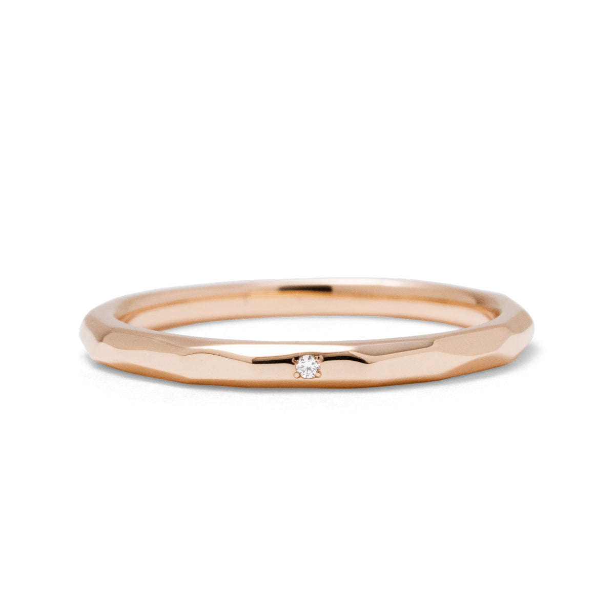 カットリング ダイヤモンド 1石 0.003ct K10PG ピンクゴールド