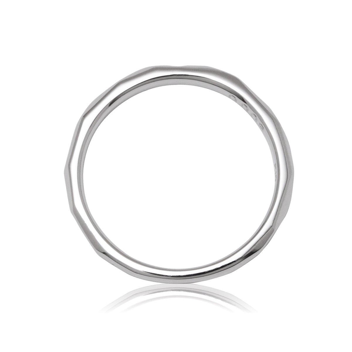 カットリング ダイヤモンド 1石 0.003ct K10WG ホワイトゴールド