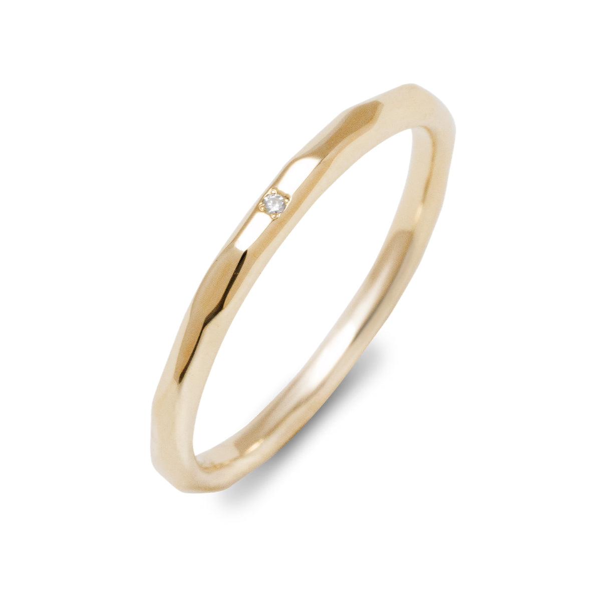 カットリング ダイヤモンド 1石 0.003ct K10YG イエローゴールド