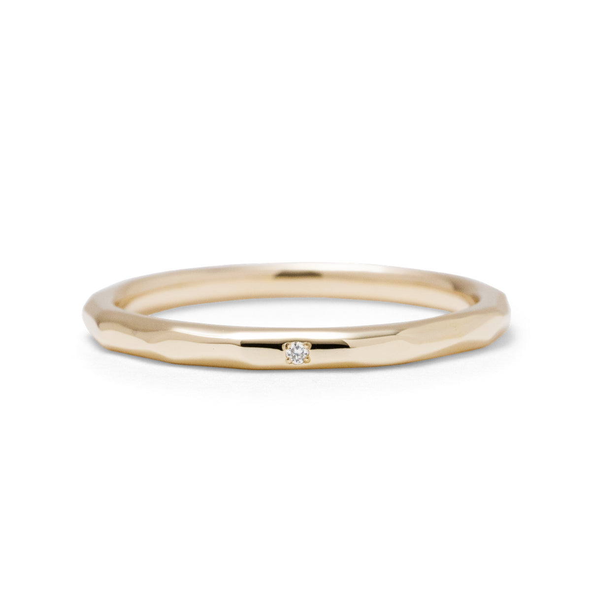 カットリング ダイヤモンド 1石 0.003ct K10YG イエローゴールド