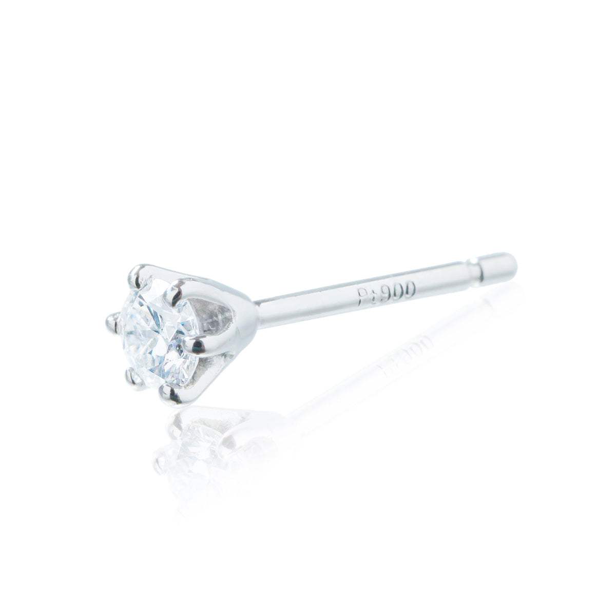 ダイヤモンドピアス WD 計0.2ct Dカラー Heart&Cupid PT900 プラチナ 6本爪 スタッド
