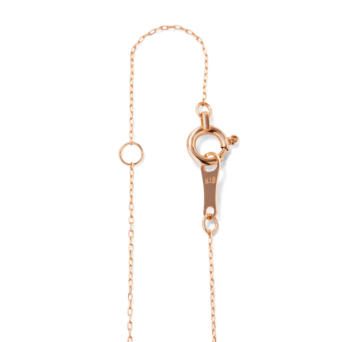ダイヤモンドネックレス 1粒 6本爪 0.1ct Heart&Cupid K18PG ピンクゴールド