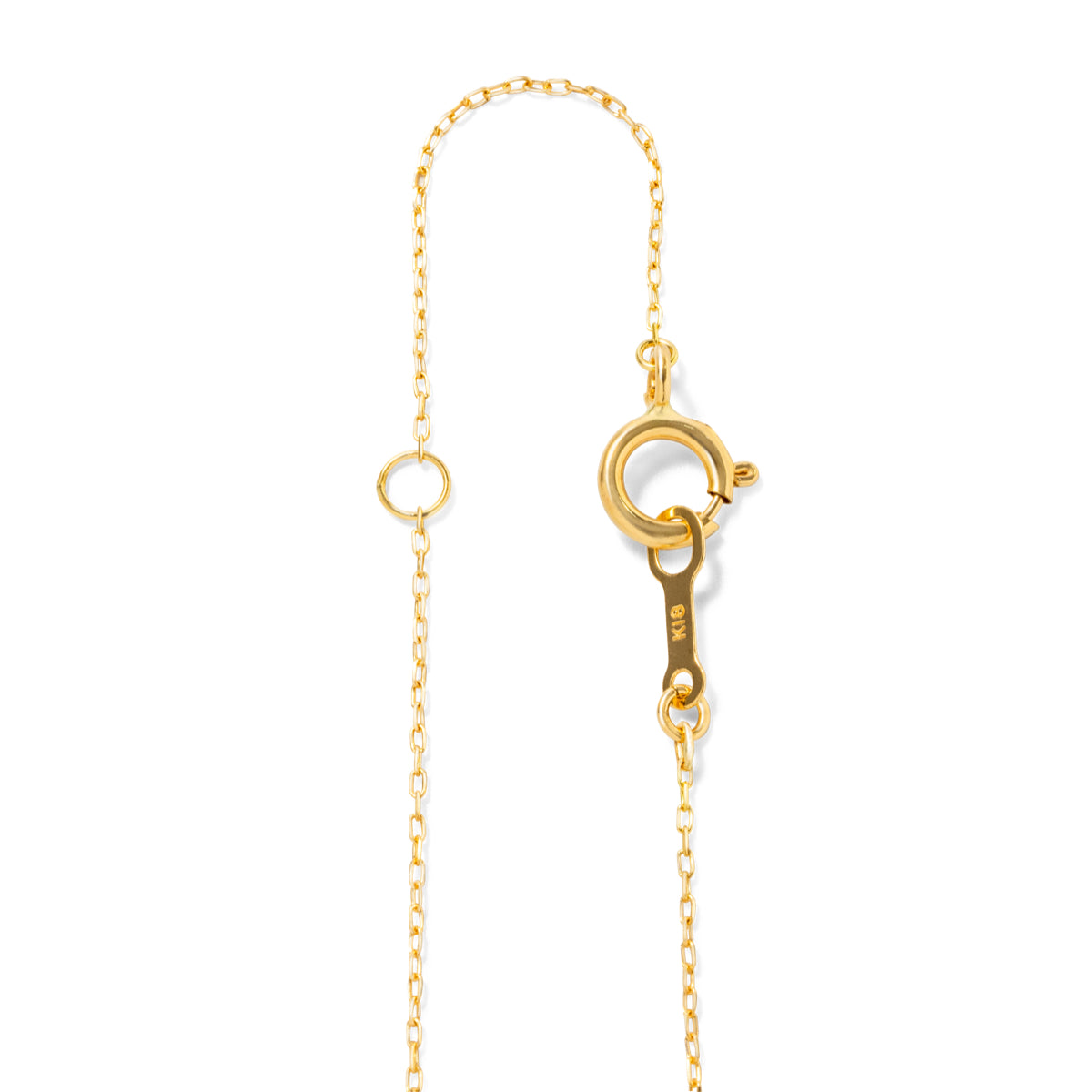 ダイヤモンドネックレス 1粒 6本爪 0.1ct Heart&Cupid K18YG イエローゴールド