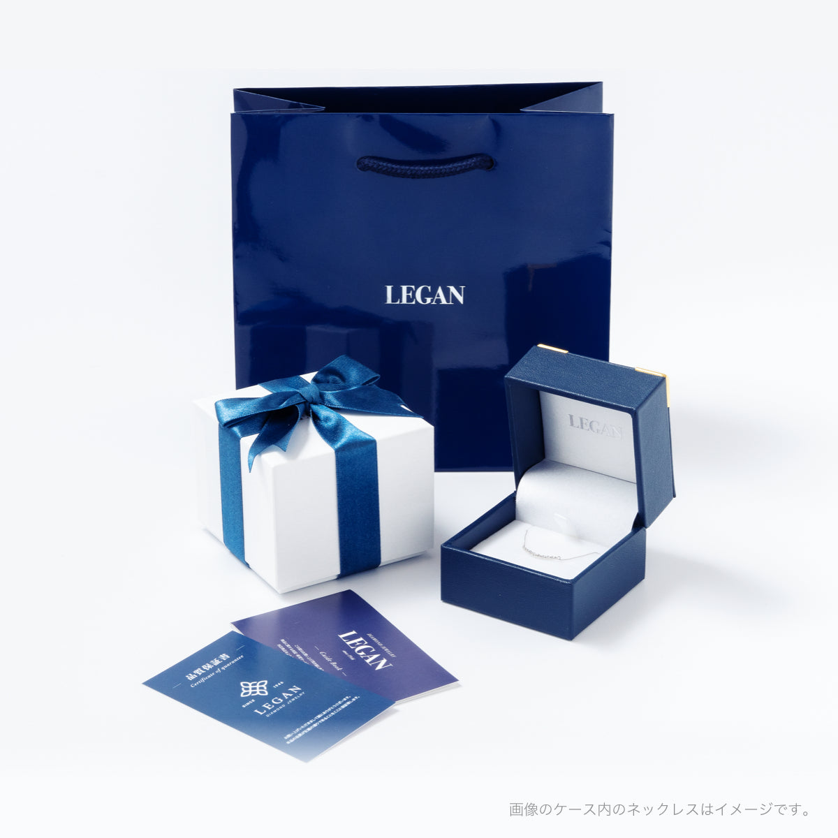 ダイヤモンドネックレス 7粒 0.06ct ライン PT プラチナ