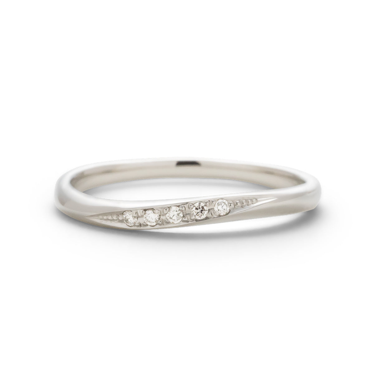 ダイヤモンドリング 5石 0.025ct PT900 プラチナ