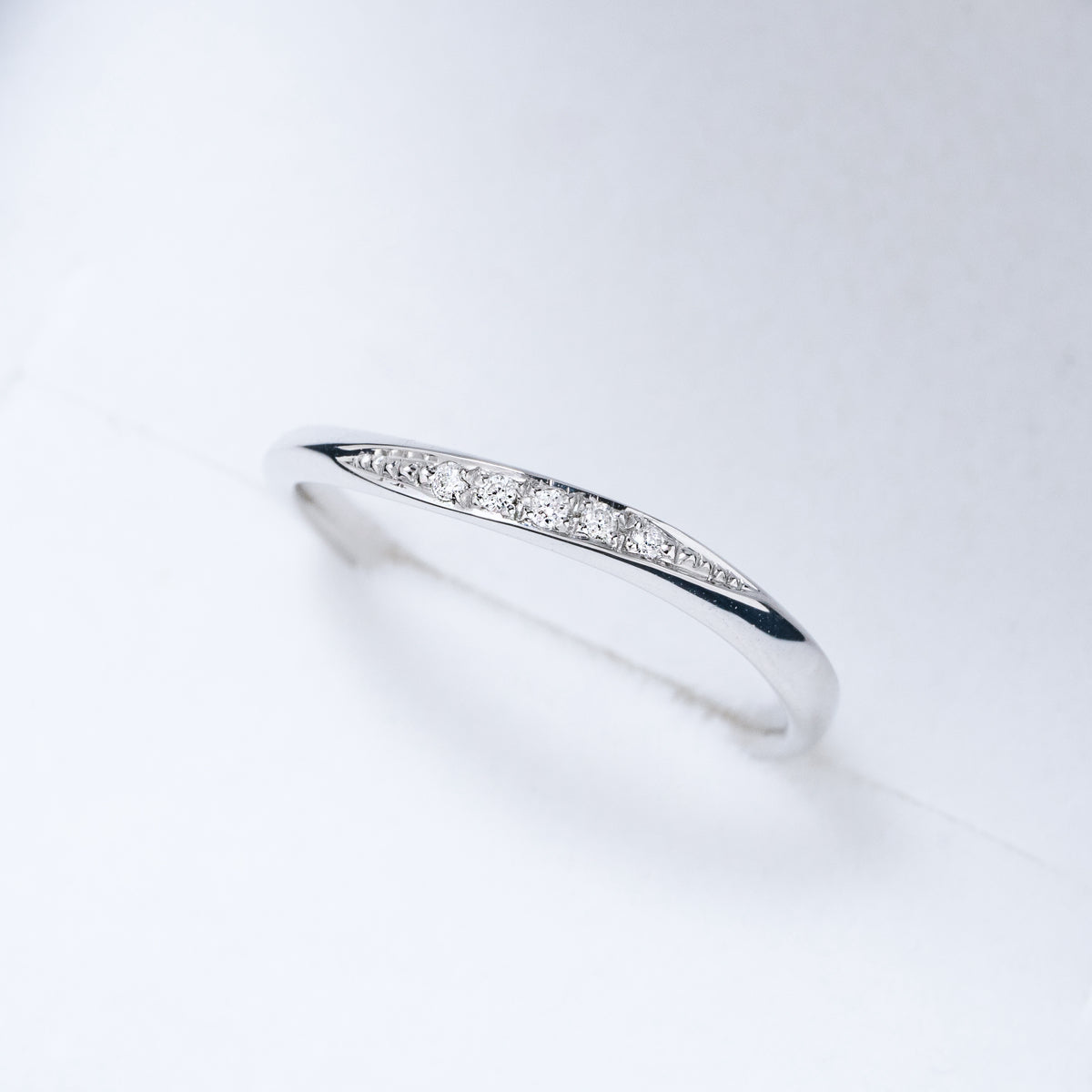 ダイヤモンドリング 5石 0.025ct PT900 プラチナ