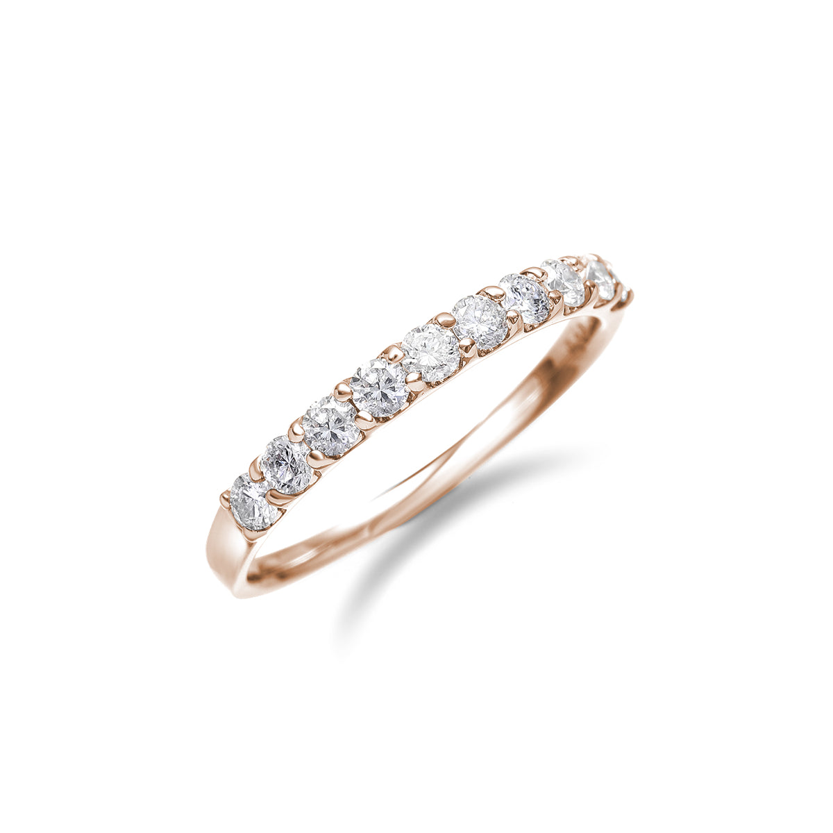 ハーフエタニティリング 0.3ct K18PG ピンクゴールド
