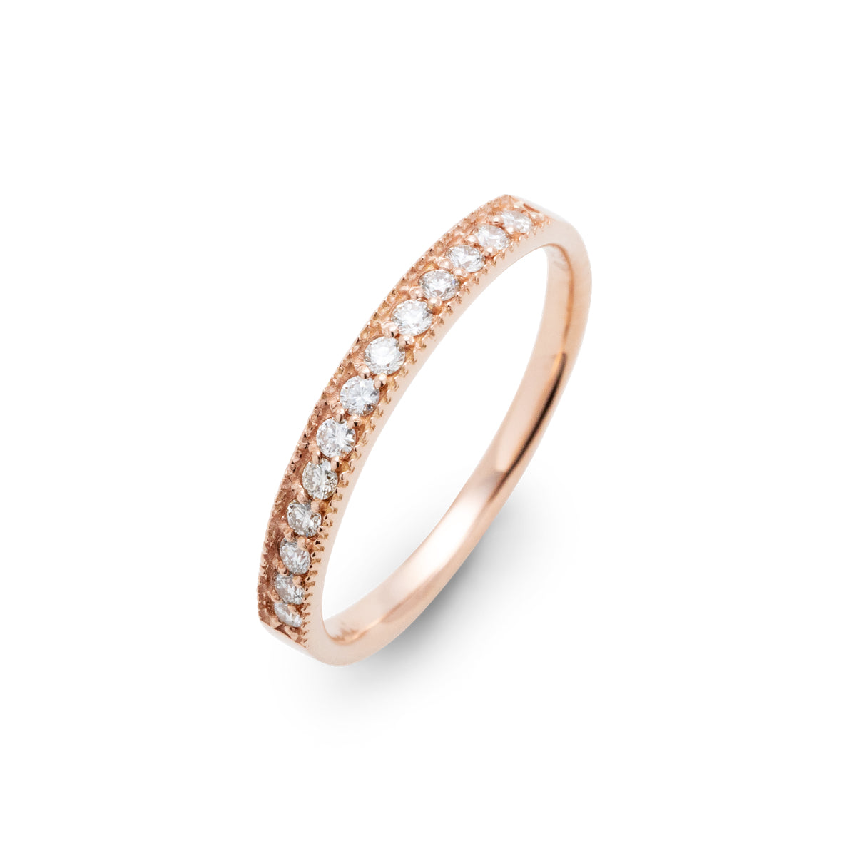 エタニティリング ミル打ち 0.13ct K18PG ピンクゴールド