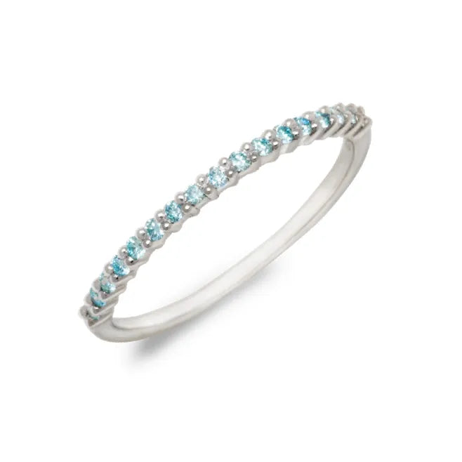 エタニティリング 0.09ct PT900 プラチナ アイスブルーダイヤモンド