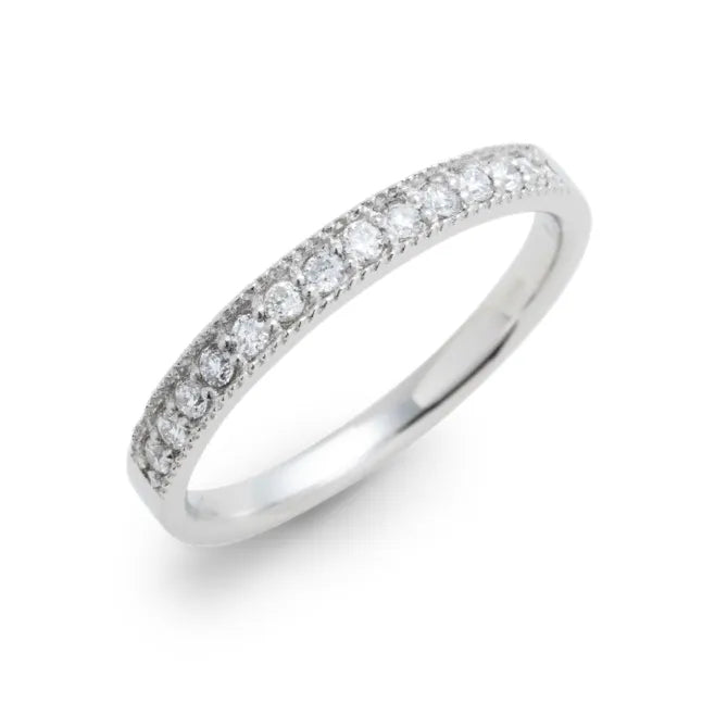 エタニティリング ミル打ち 0.13ct PT900 プラチナ