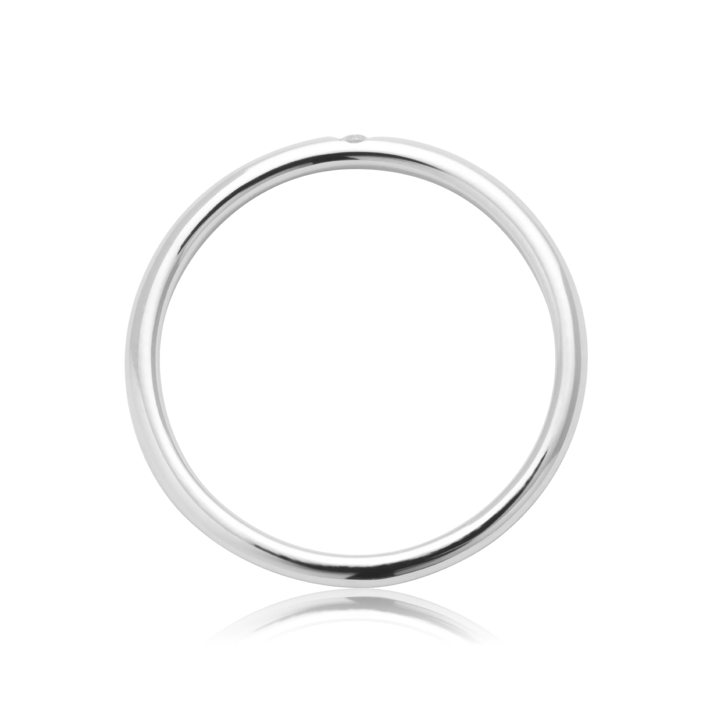 ダイヤモンドリング 1石 0.01ct ストレート 細身 K10WG