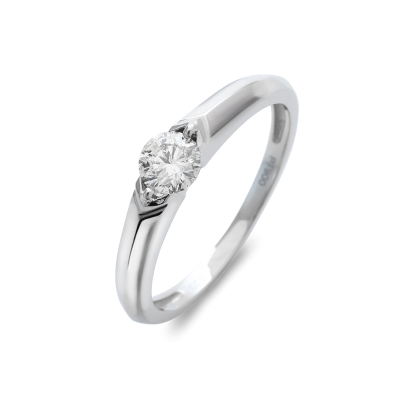 ダイヤモンドリング 0.2ct-up PT900 プラチナ 2本爪留め