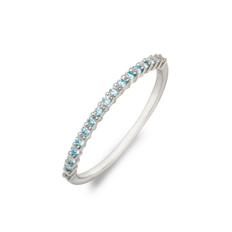 エタニティリング 0.09ct PT900 プラチナ アイスブルーダイヤモンド